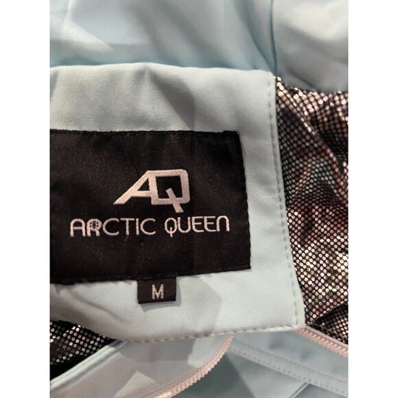 Arctic Queen Women’s one piece Snow Ski Suit Snowboard Jumpsuit Medium blue wht - Picture 13 of 16